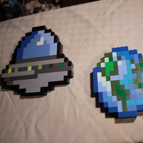 8-Bit Outer Space Wall Art - Picture 2 of 4